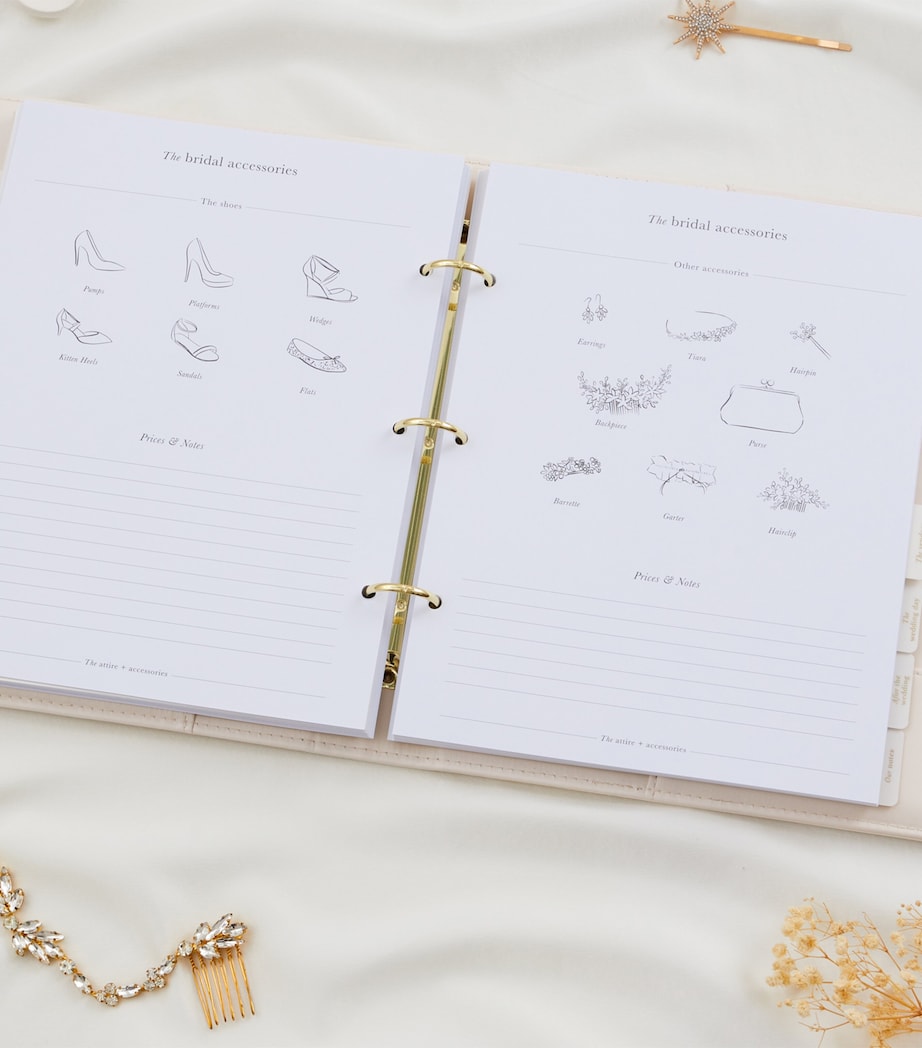 Blush and Gold Our Wedding Planner Binder White, Gold Image 14