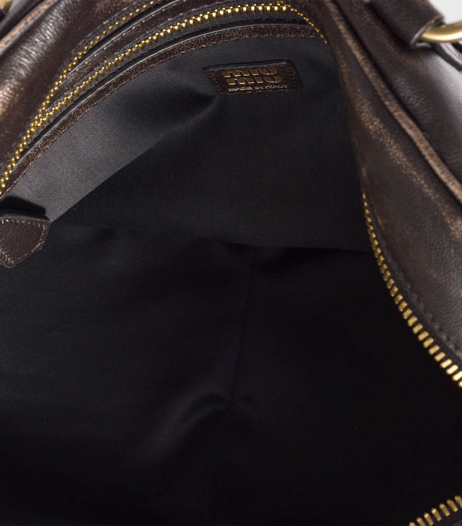 Nappa Leather Pocket Top-Handle Bag F0201 Image 6