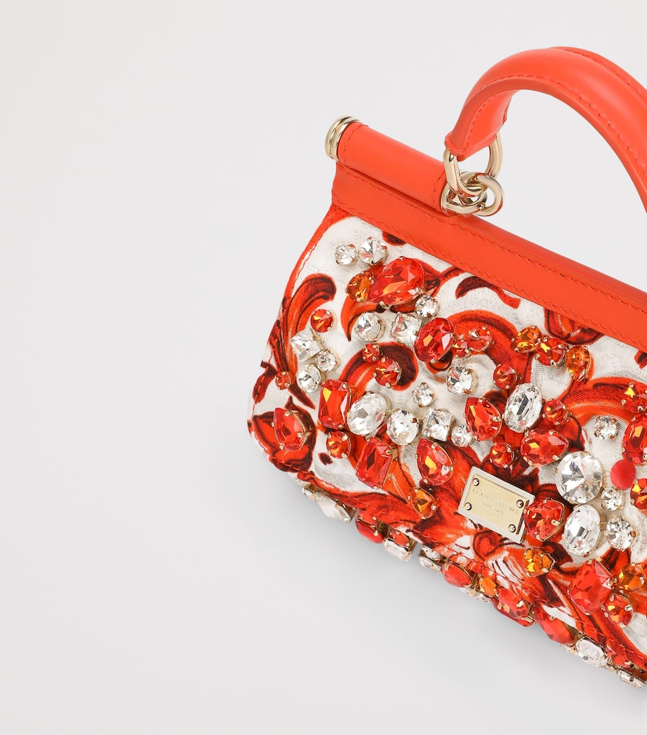 Dolce&Gabbana Majolica My Sicily Top-Handle Bag Maiolica Ora Image 5