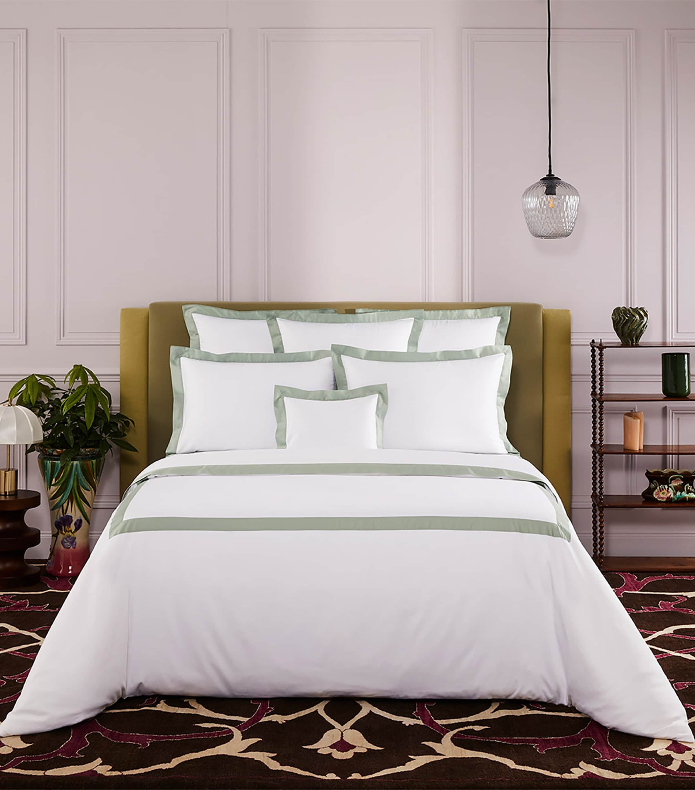 Yves Delorme Linea Veronese Super King Flat Sheet (270cm x 295cm) Verones Image 1