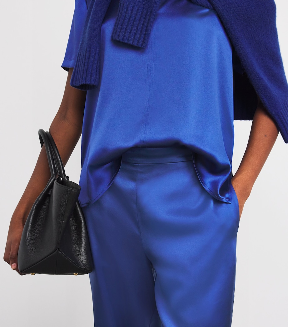 Silk Gala Blouse COBALT Image 6