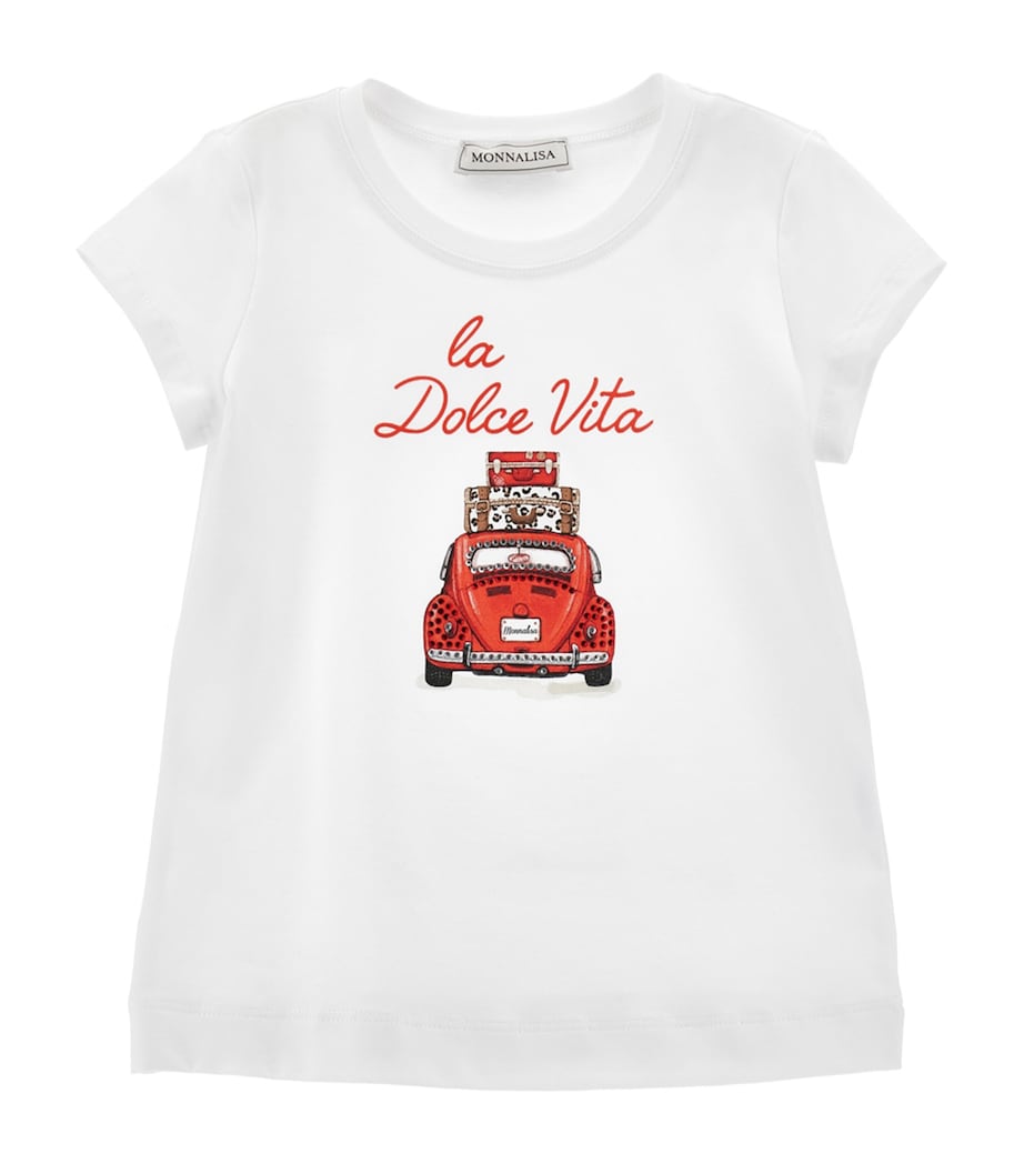 Cotton La Dolce Vita T-Shirt (2-16 Years) BIANCO Image 1