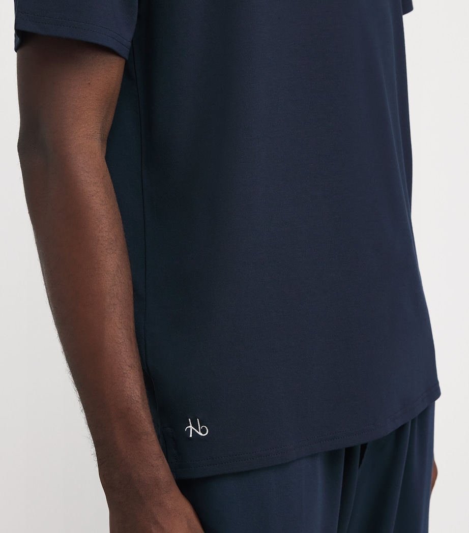 Contrast Trim Lounge T-Shirt NVYC-NAVY/ CLUNCH Image 6