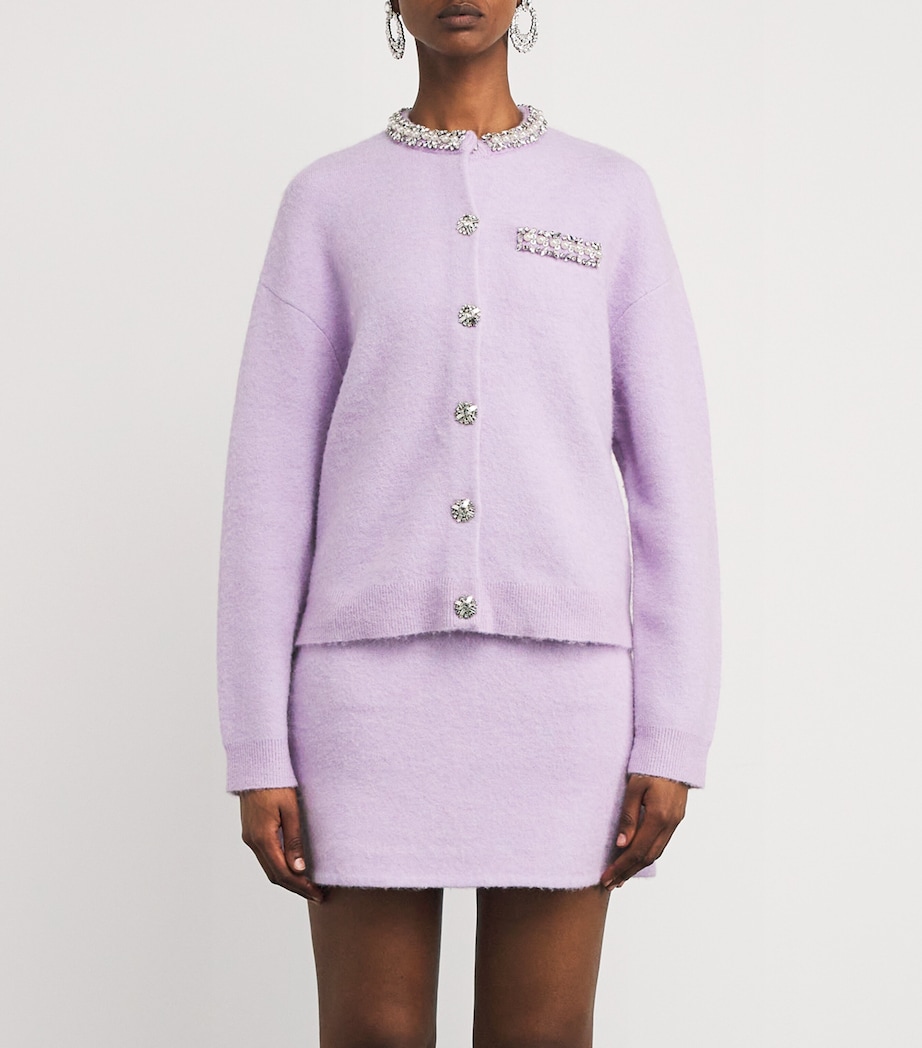 Crystal-Embellished Cardigan LILAC Image 3