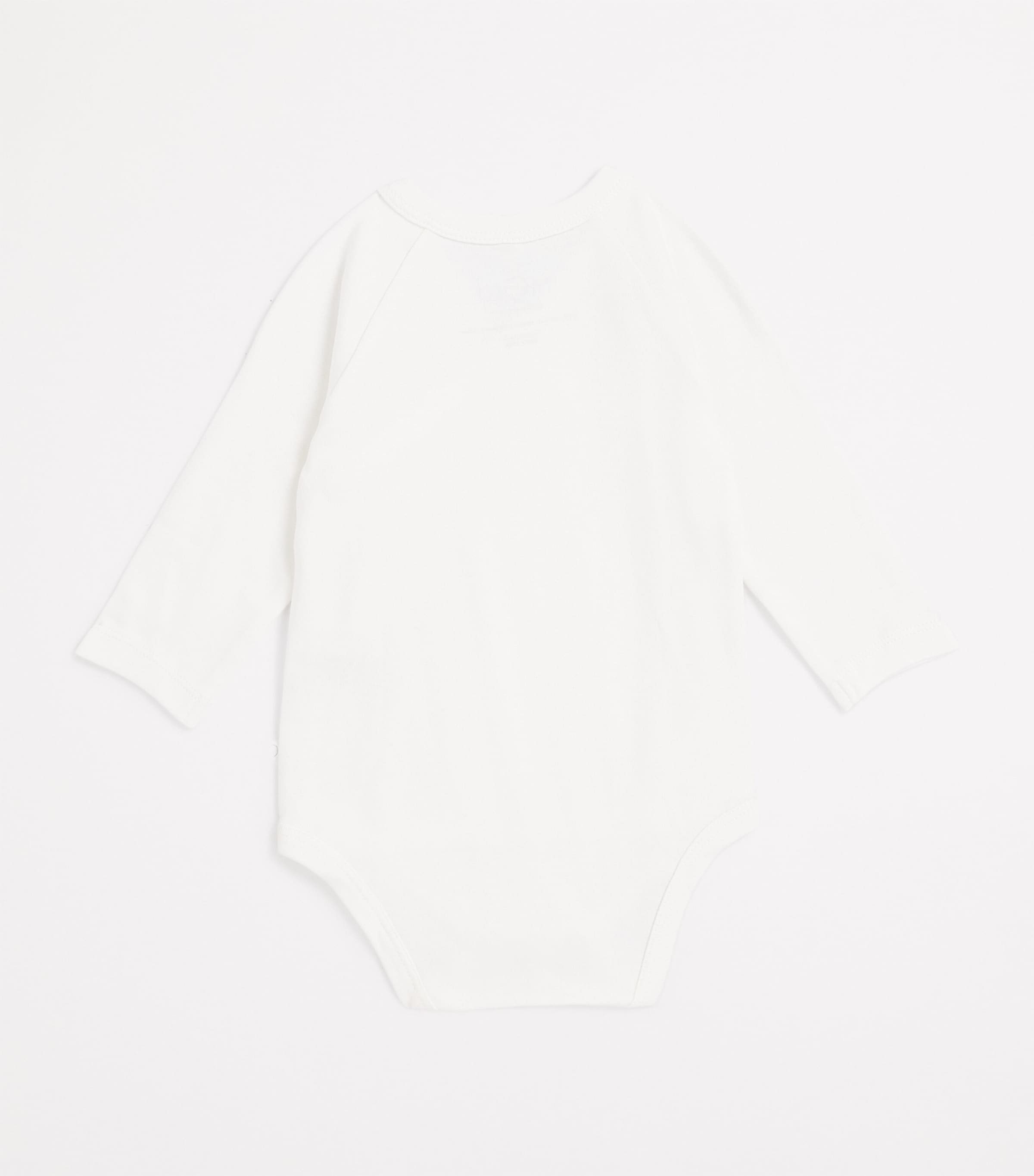 Bamboo-Blend Kimono Bodysuit (0-18 Months) WHITE Image 3