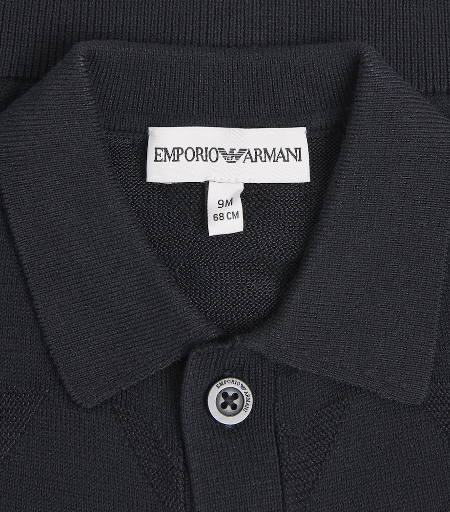 Eagle-Jacquard Cardigan (6-36 Months) ICONICO 0920 BLU NAV Image 3