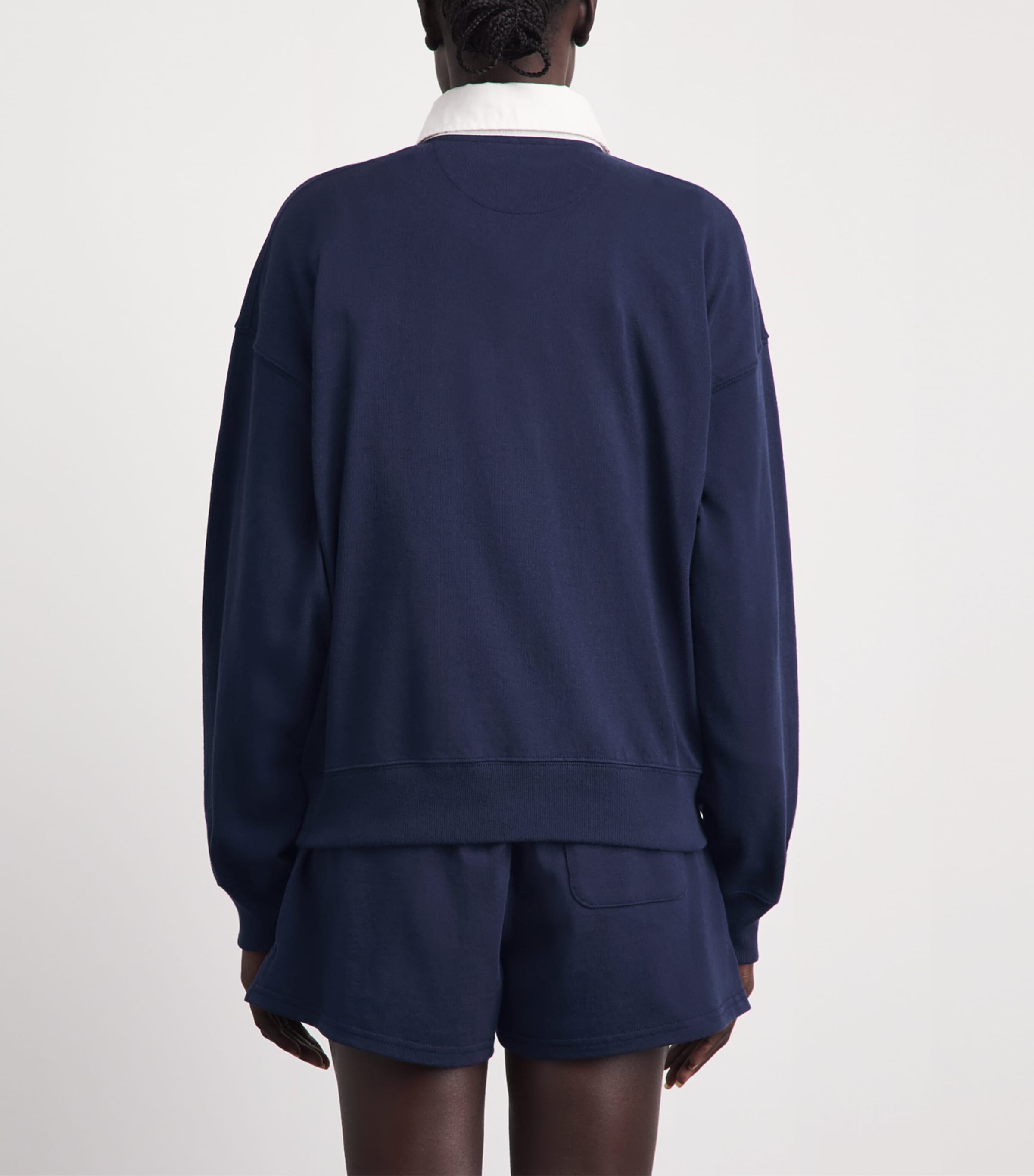 Polo Ralph Lauren Womens x Wimbledon Logo-Appliqué Sweatshirt Refined Navy Multi Image 5