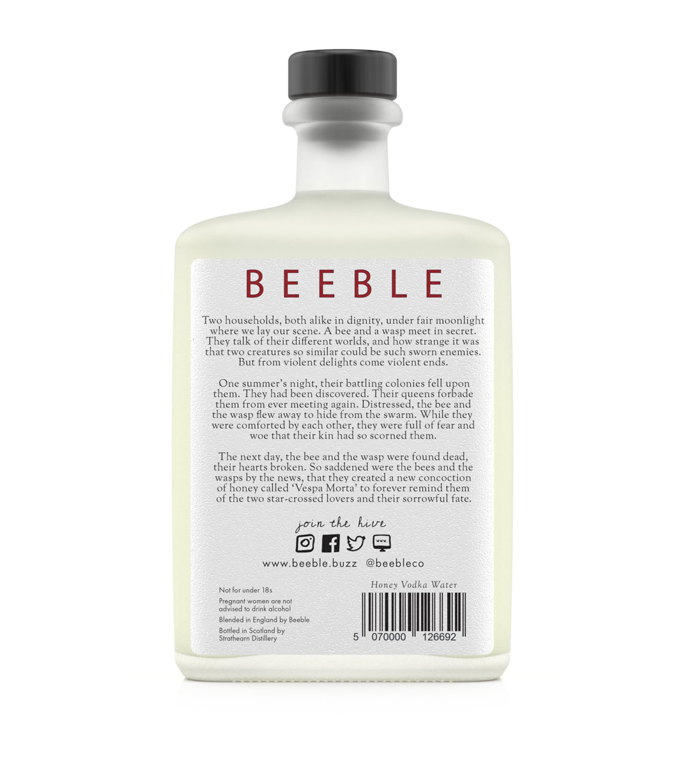 Vespa Morta Honey Vodka (50cl) NO COLOUR Image 2