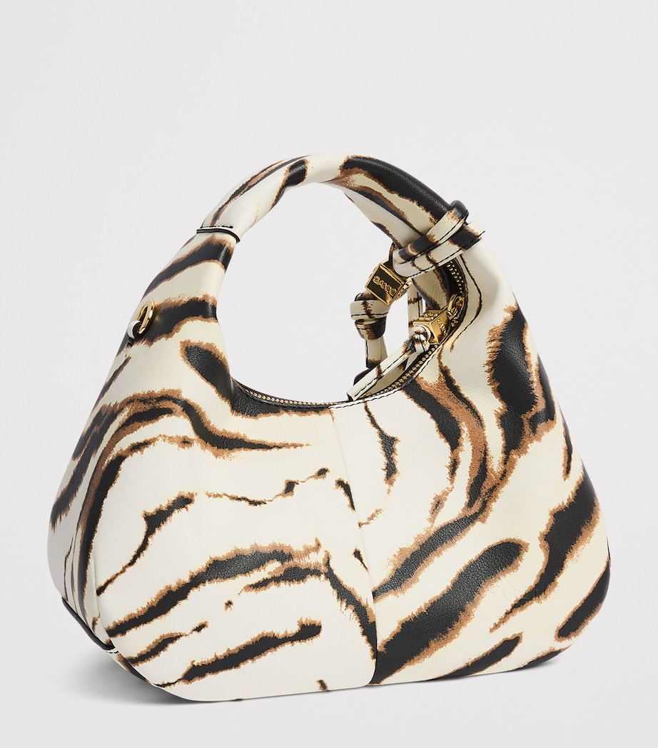 GANNI Mini Zebra Shoulder Bag Egret Image 3