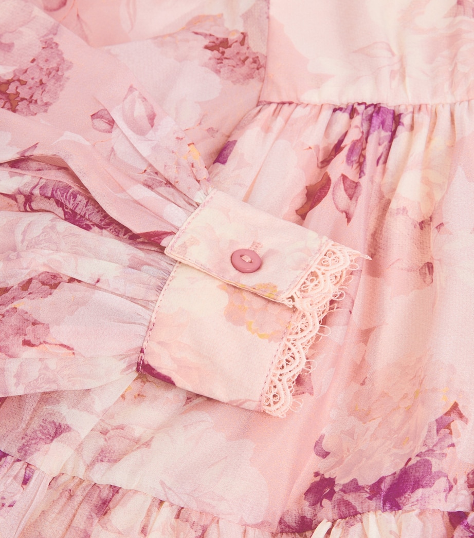 Organza Floral Smock Dress (4-16 Years) DREAM FLORAL PRINT Image 2