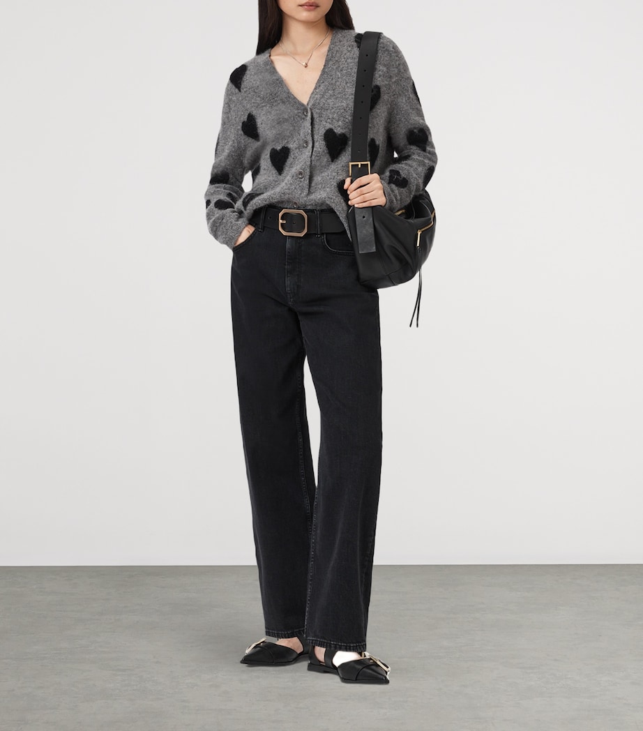 Amora Knit Cardigan GREY/BLACK Image 3
