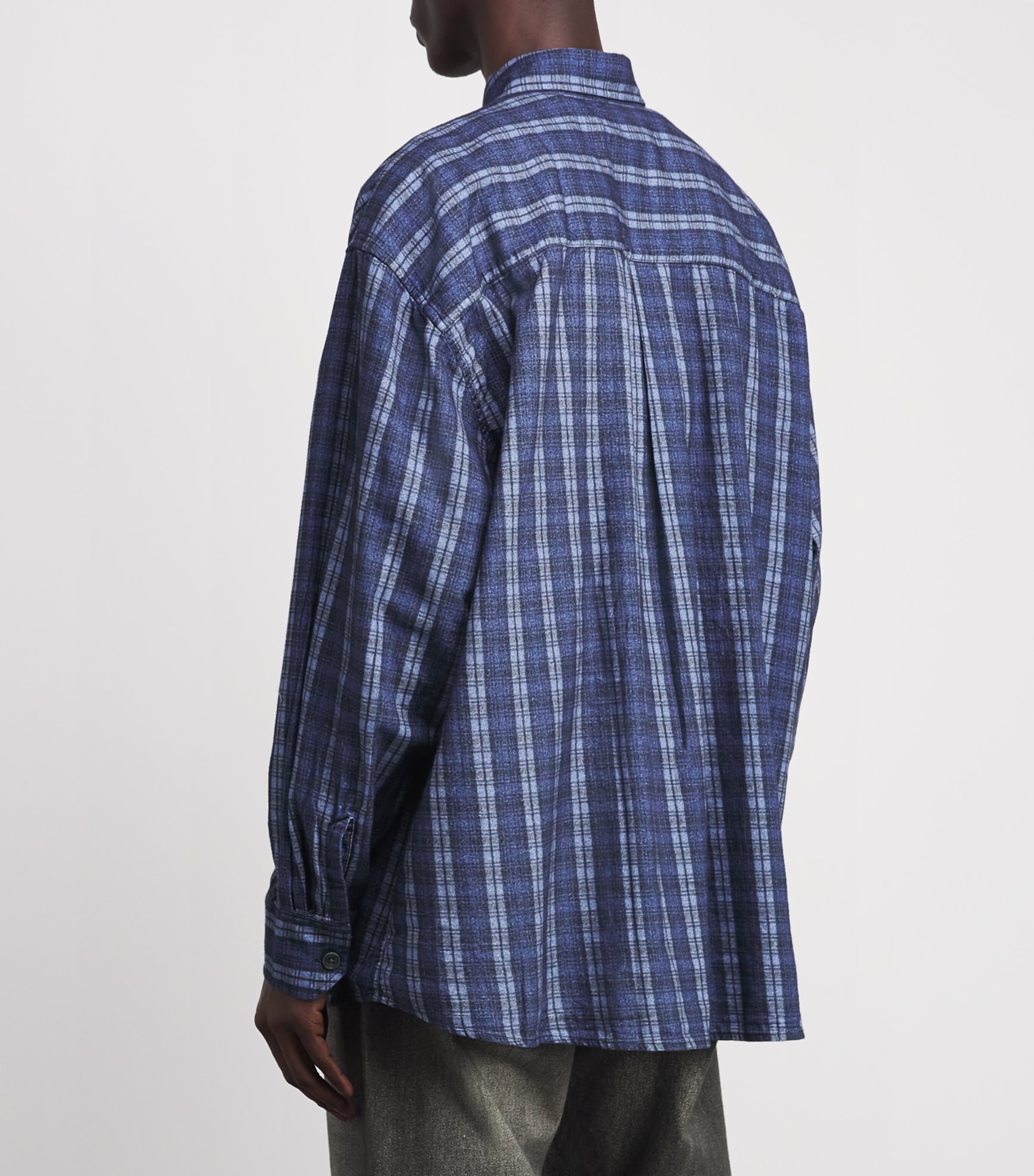 Our Legacy Mens Borrowed Shirt Check Please Print Image 4