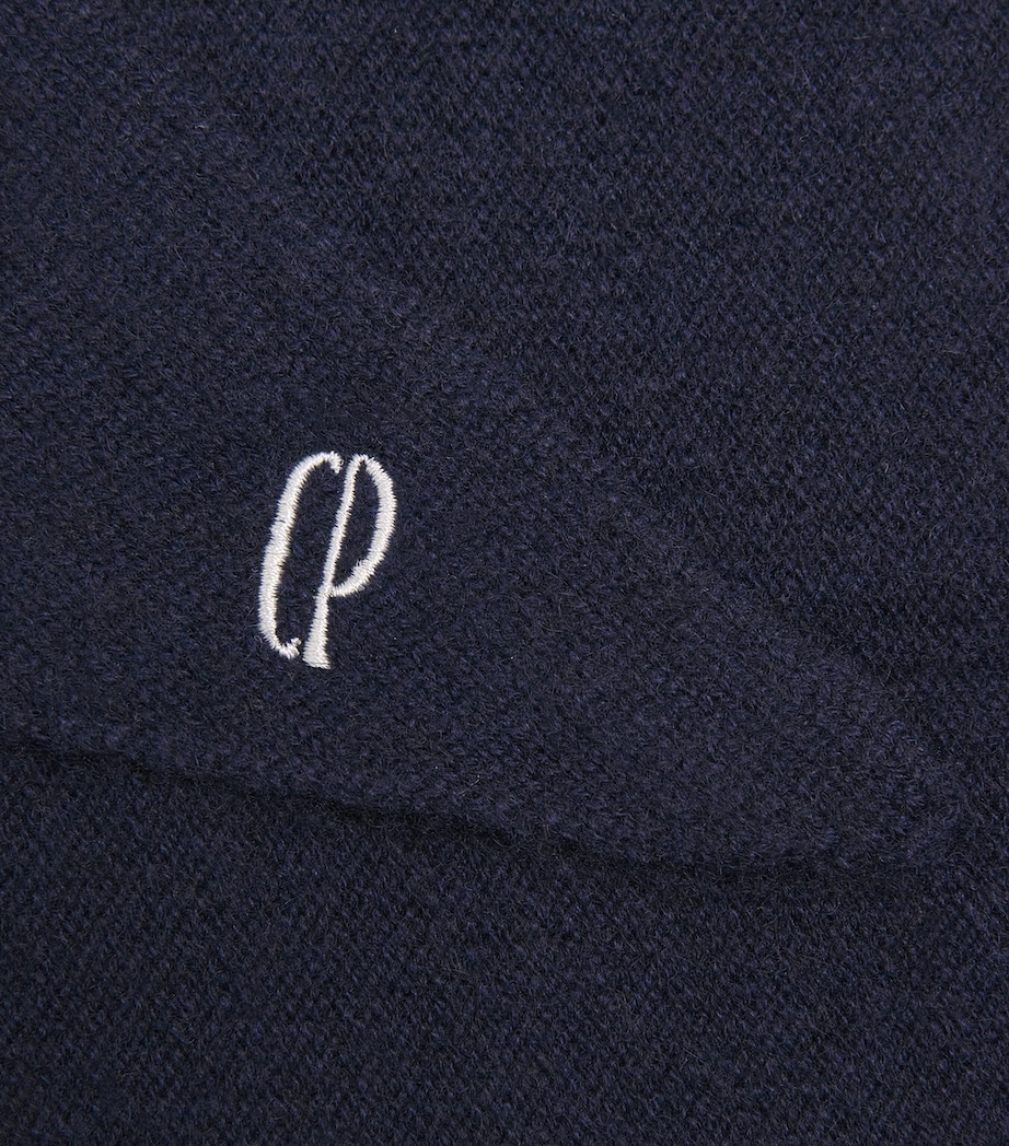 Cashmere Scarf NAVY Image 4