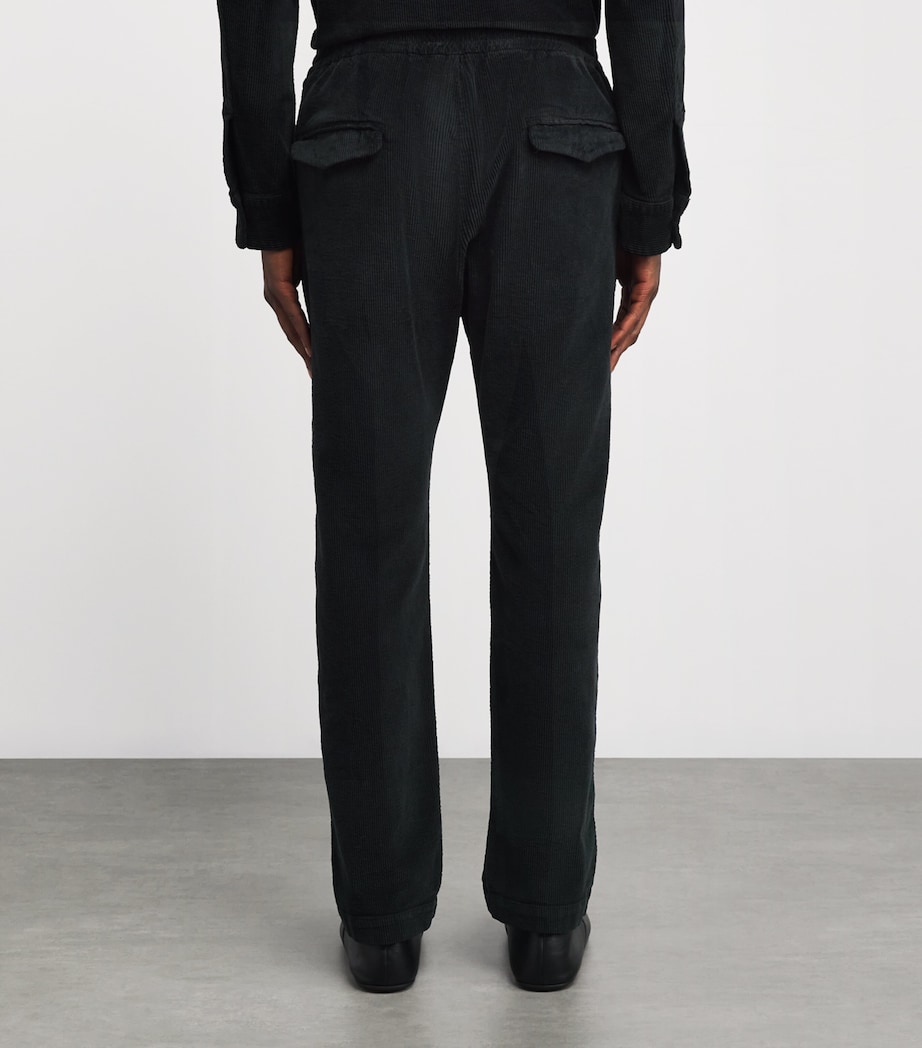 Cotton-Blend Corduroy Tosador Trousers 590 NERO Image 4