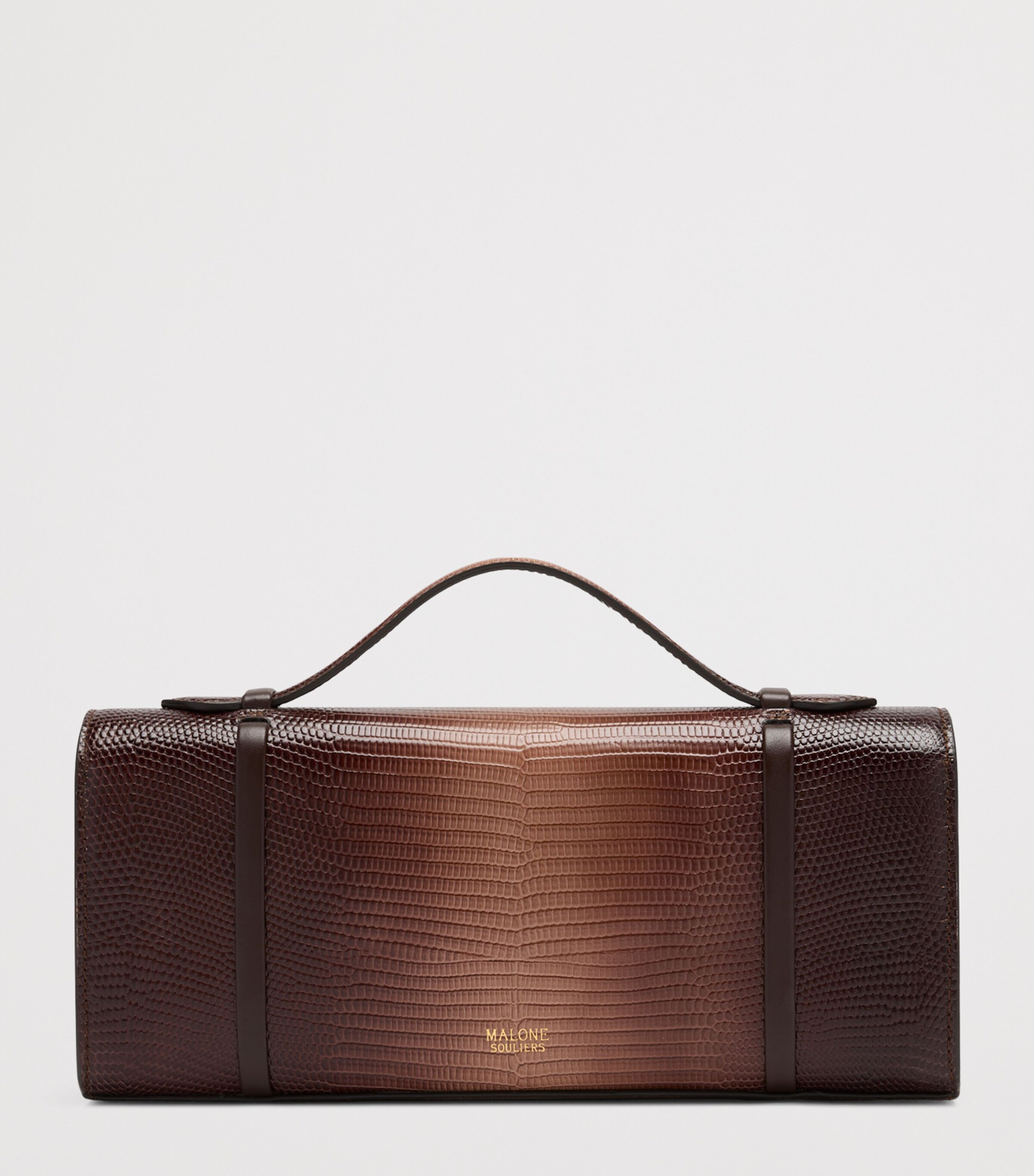 Malone Souliers Gradient Leather May Clutch Bag Taupe Image 4