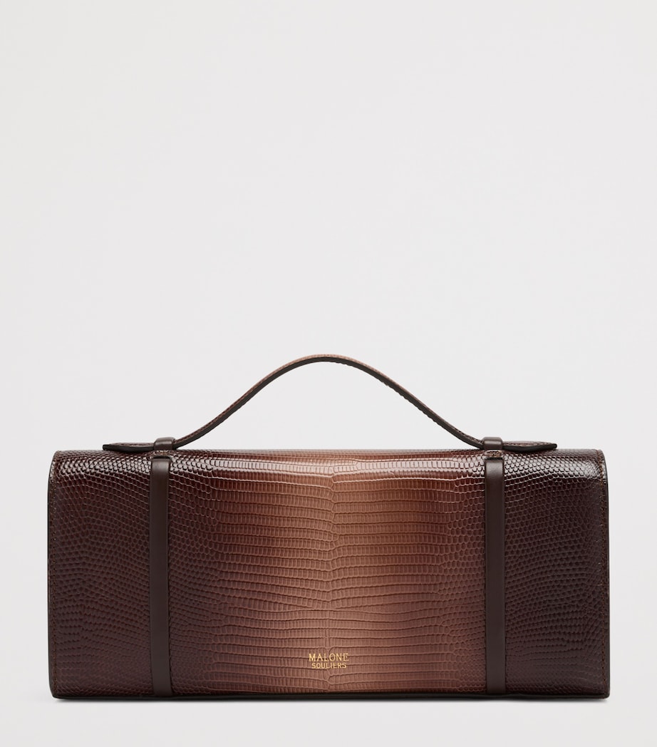 Malone Souliers Gradient Leather May Clutch Bag Taupe Image 4