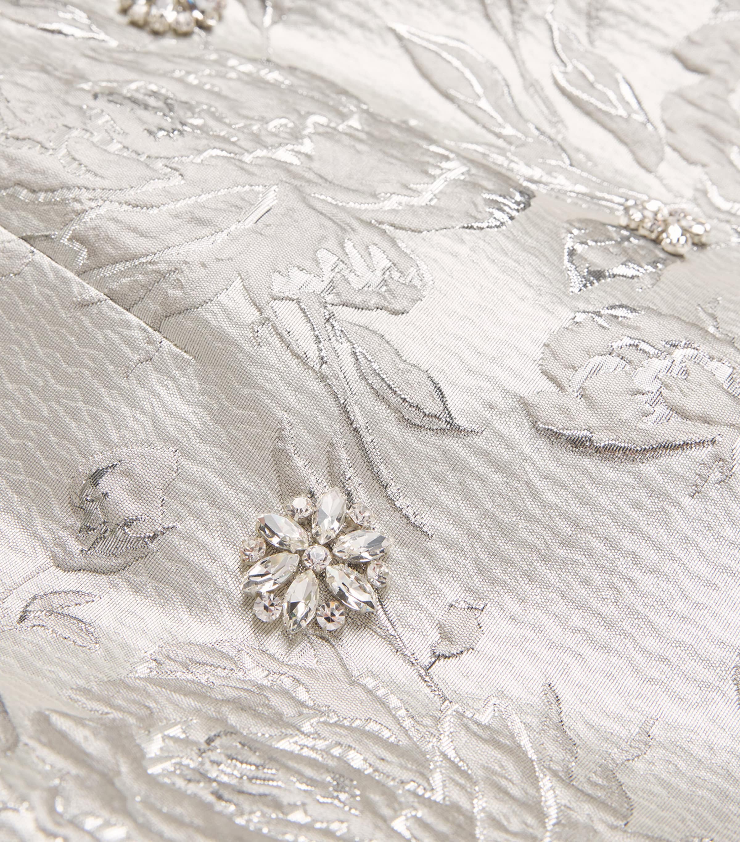 Jacquard Vicky Midi Skirt SILVER Image 5