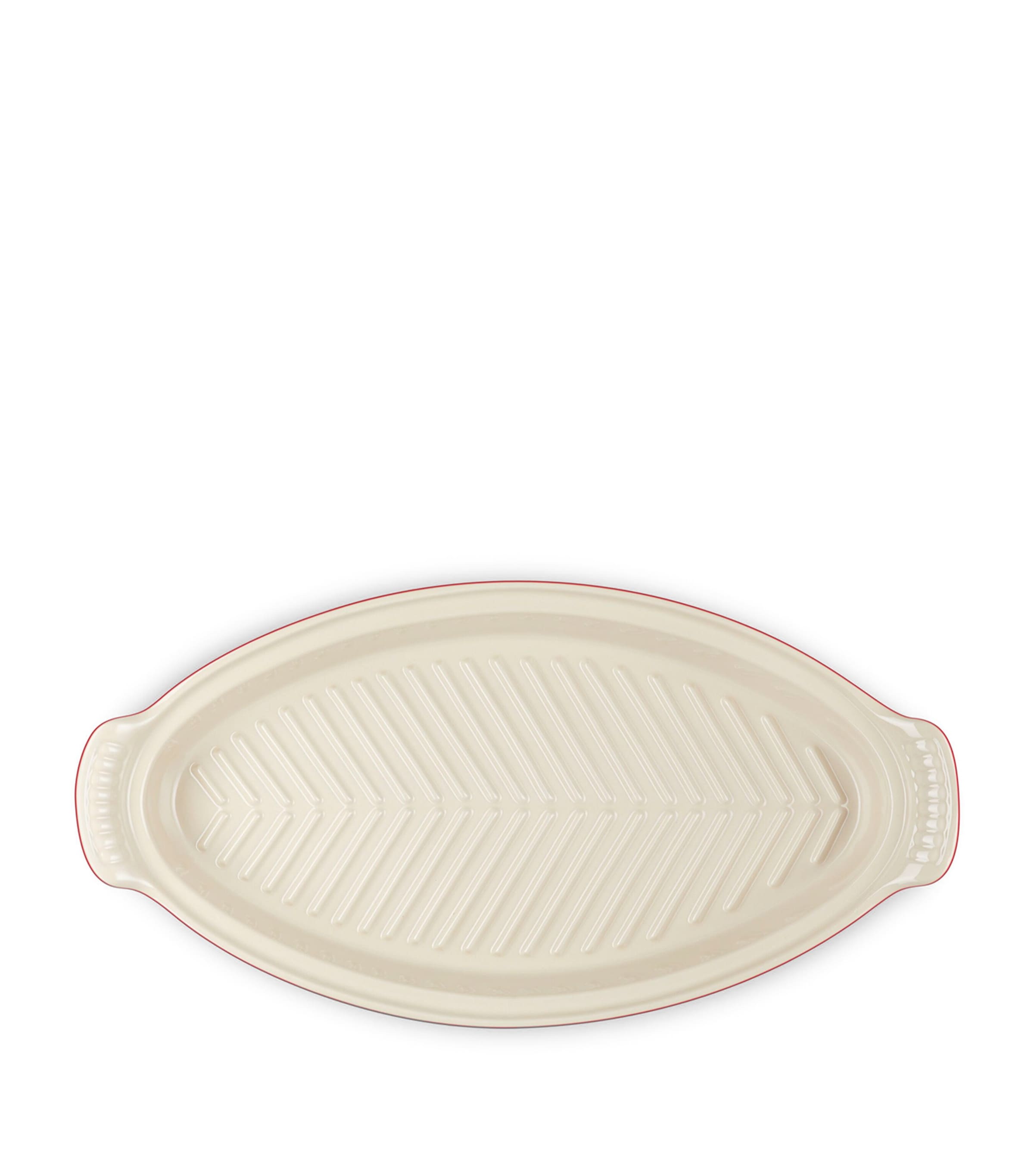 Le Creuset Stoneware Heritage Fish Baker (34cm) Cerise Image 4