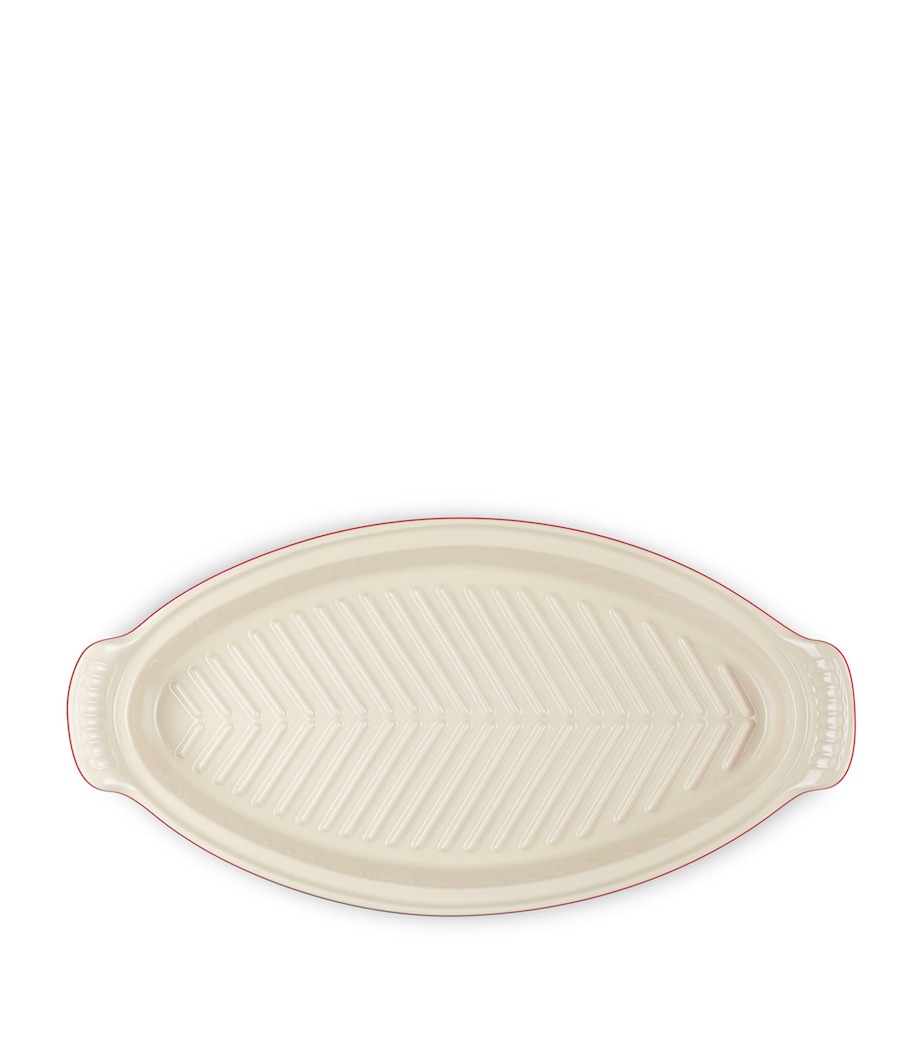 Le Creuset Stoneware Heritage Fish Baker (34cm) Cerise Image 4