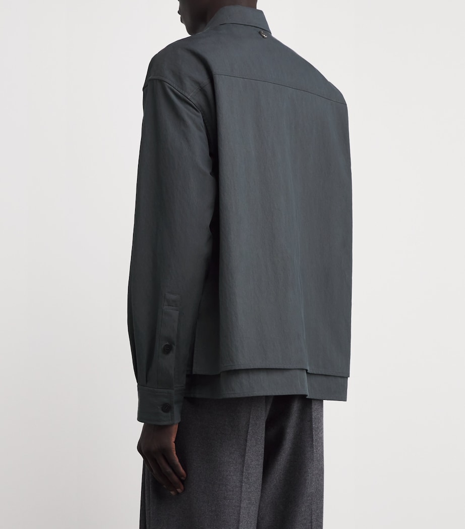 Double-Layered Shirt BLACK Image 4