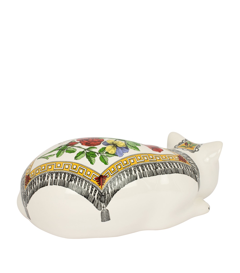 Fornasetti Ceramic Mantellato Cat Ornament Image 2