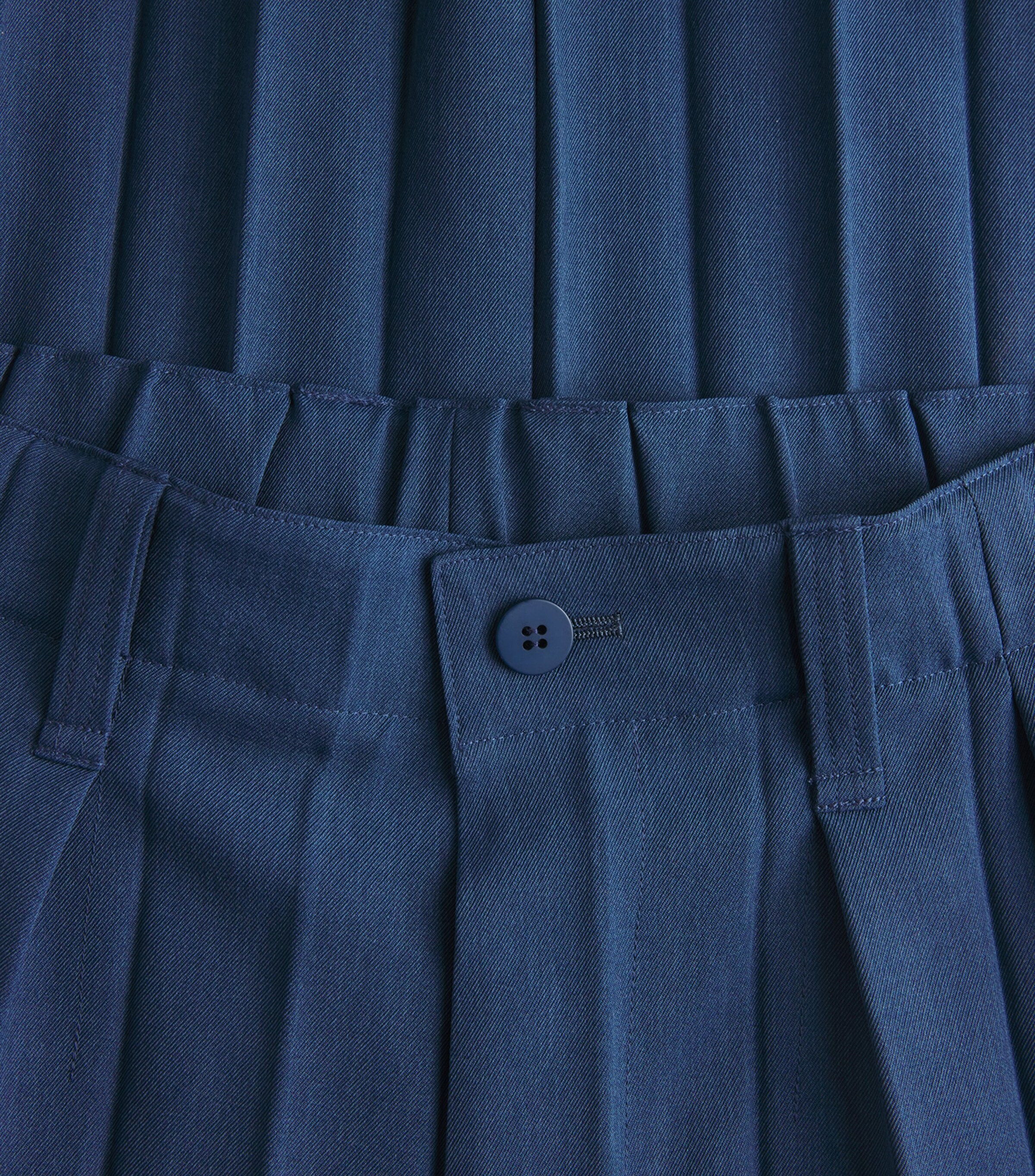 Homme Plissé Issey Miyake Mens Edge Pleat Straight Trousers Navy Image 6