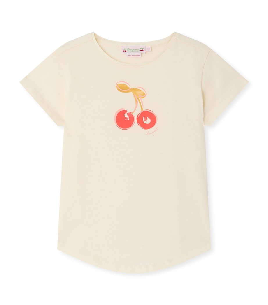 Bonpoint Cherry-Print Aada T-Shirt (10-14 Years) Upb Ecru Image 1