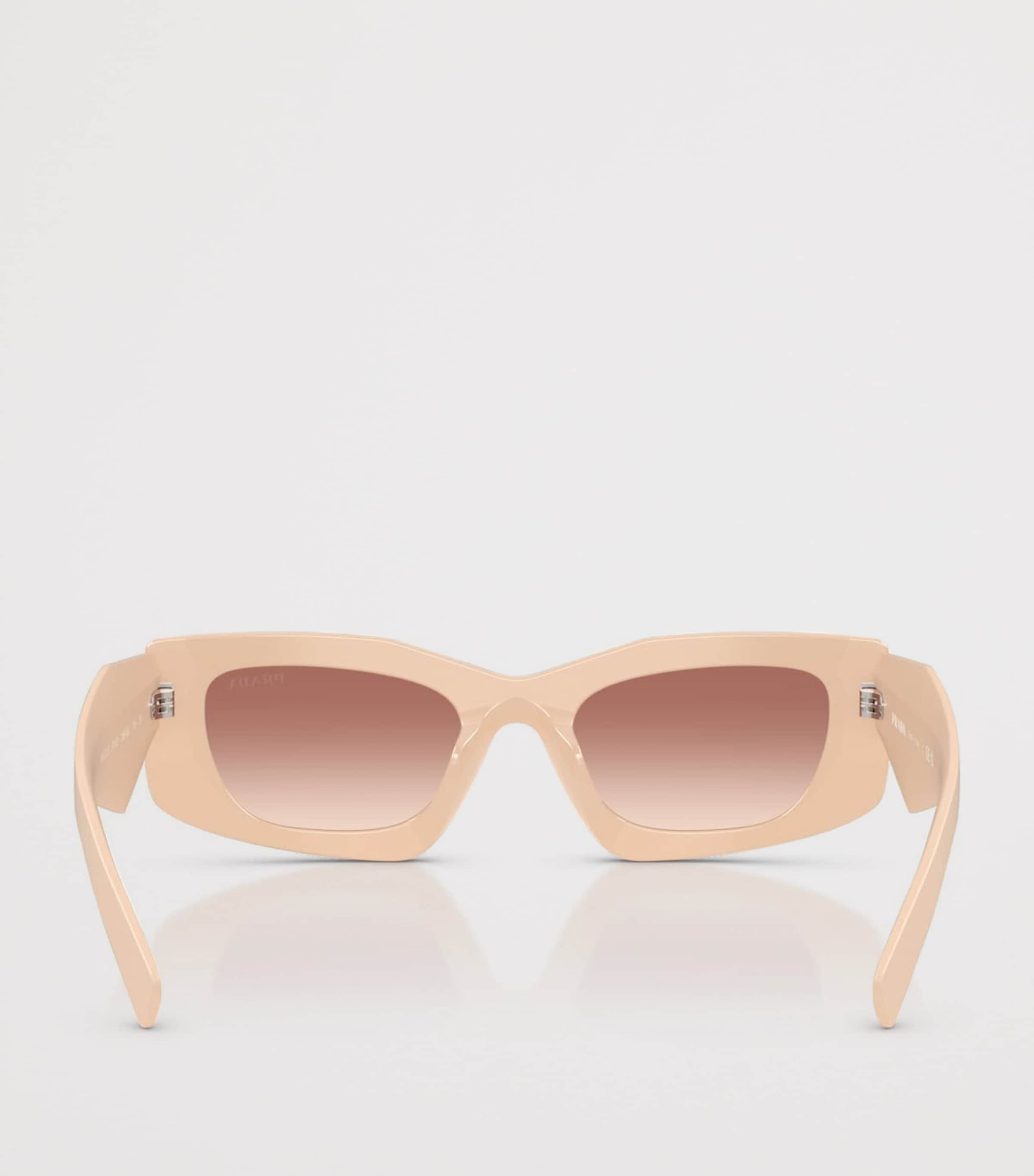 Prada Irregular Rectangle Sunglasses Pink Image 3