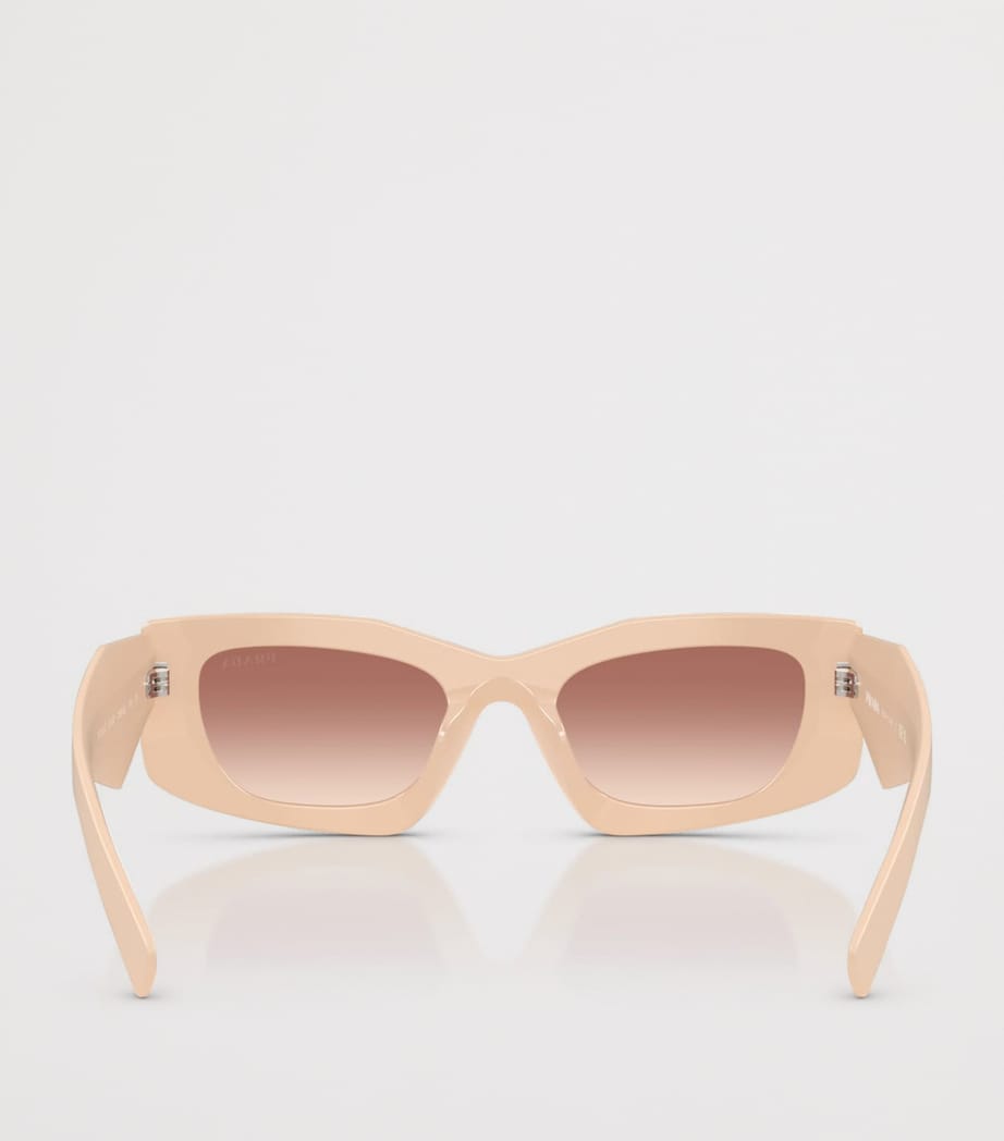 Prada Irregular Rectangle Sunglasses Pink Image 3
