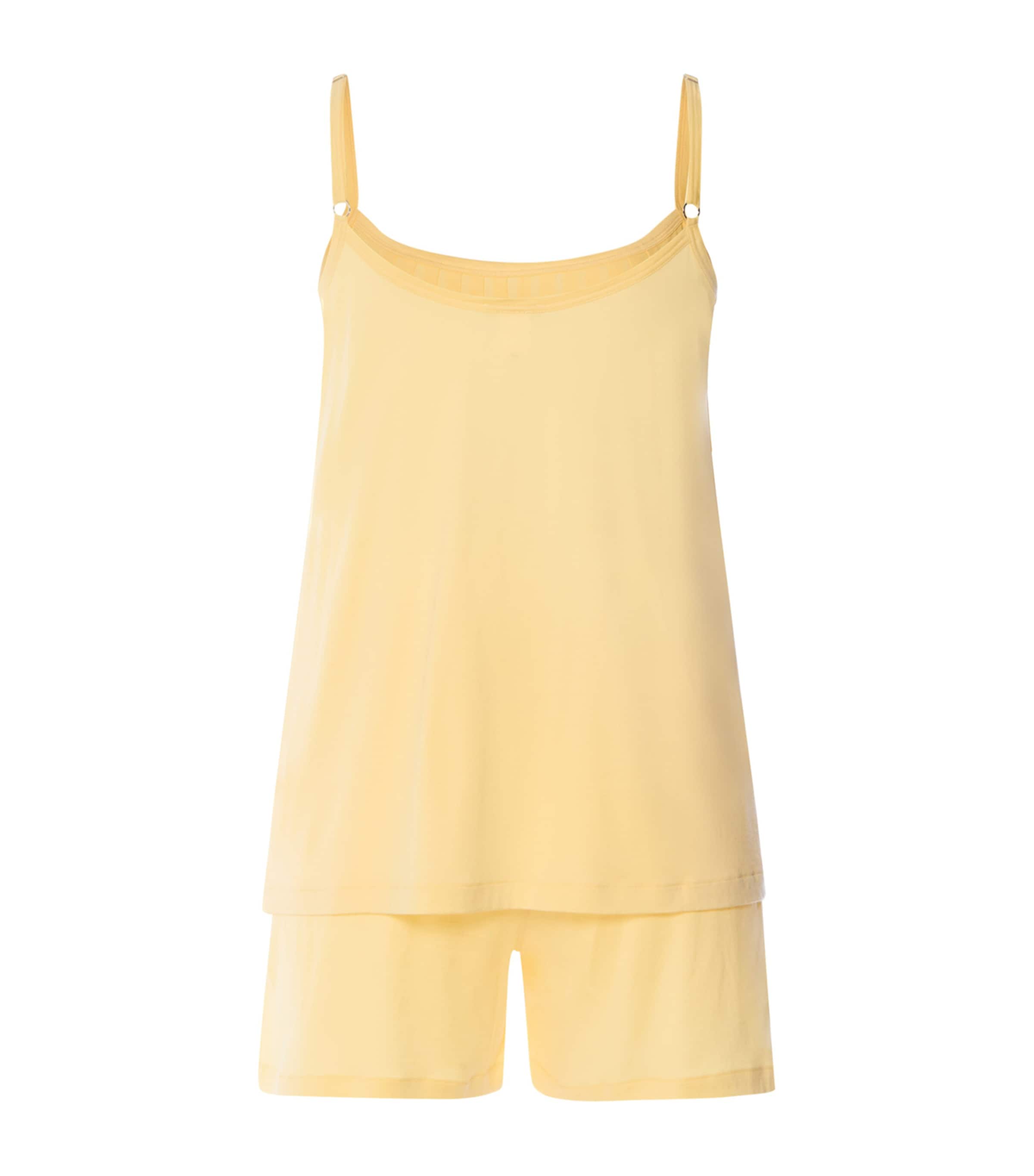 Hanro Womens Cotton Juliet Pyjama Set Vanilla Highlight Image 5