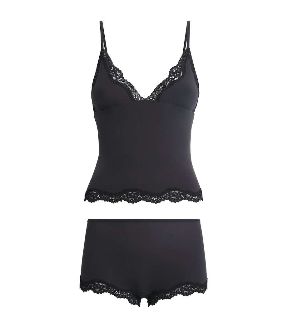 Fits Everybody Lace-Trim Cami and Shorts Set ONYX Image 1