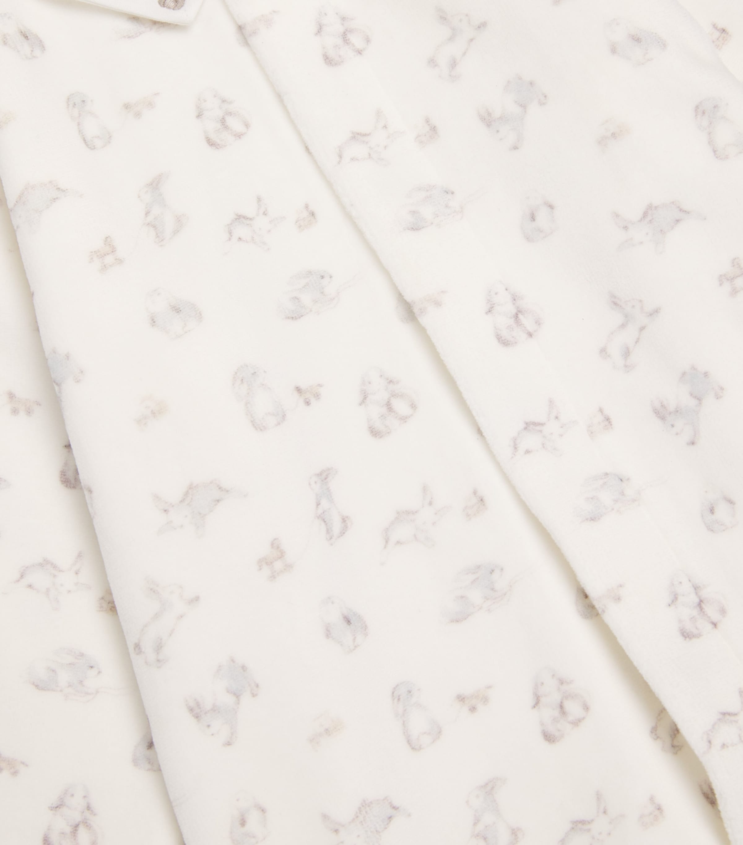 Cotton-Blend Rabbit All-In-One (0-24 Months) 13NACRE Image 3