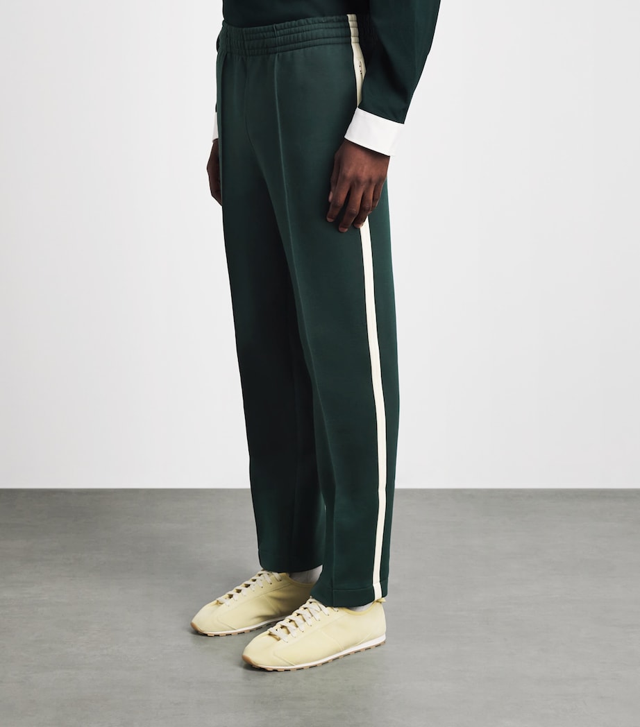 Lacoste Mens Tape-Trim Sweatpants Sinople Image 4