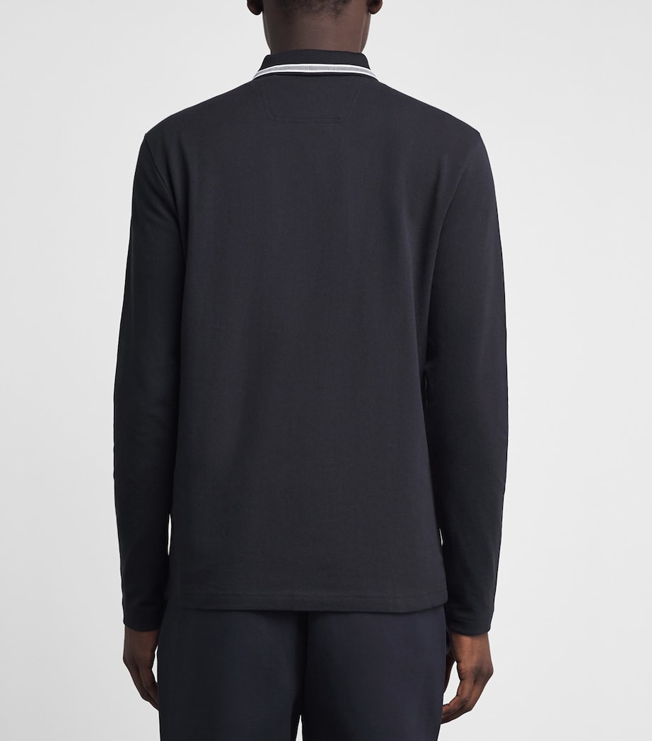 BOSS Mens Cotton Piqué Polo Shirt Dark Image 5