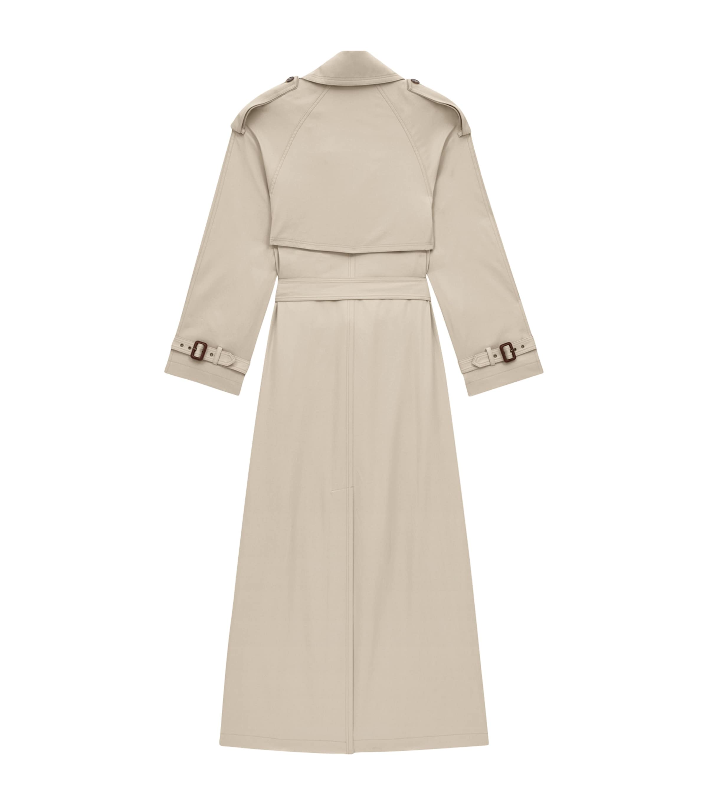Saint Laurent Womens Cotton Trench Coat Image 3