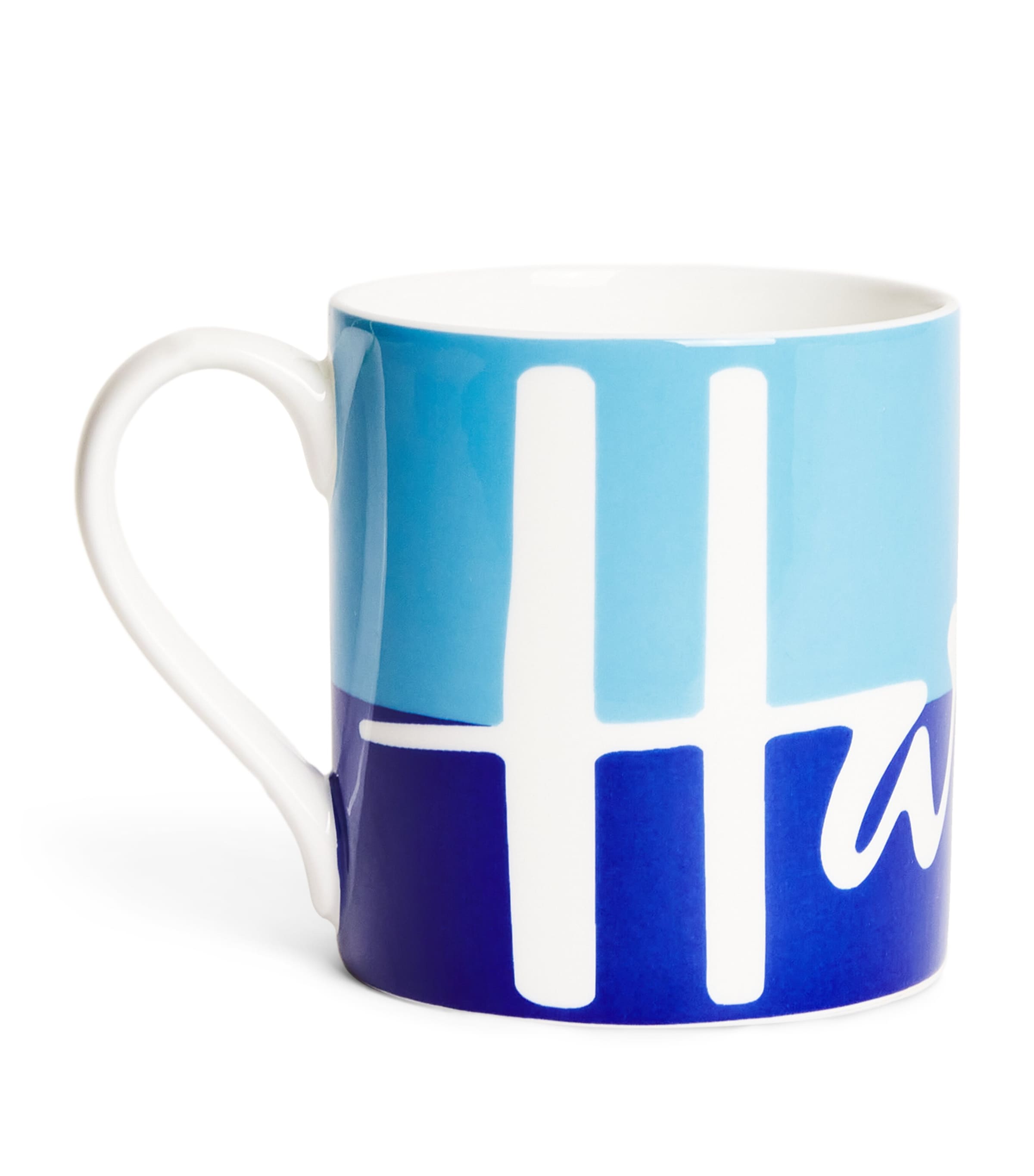 Shop Harrods Ceramic Logo Mug In Blue