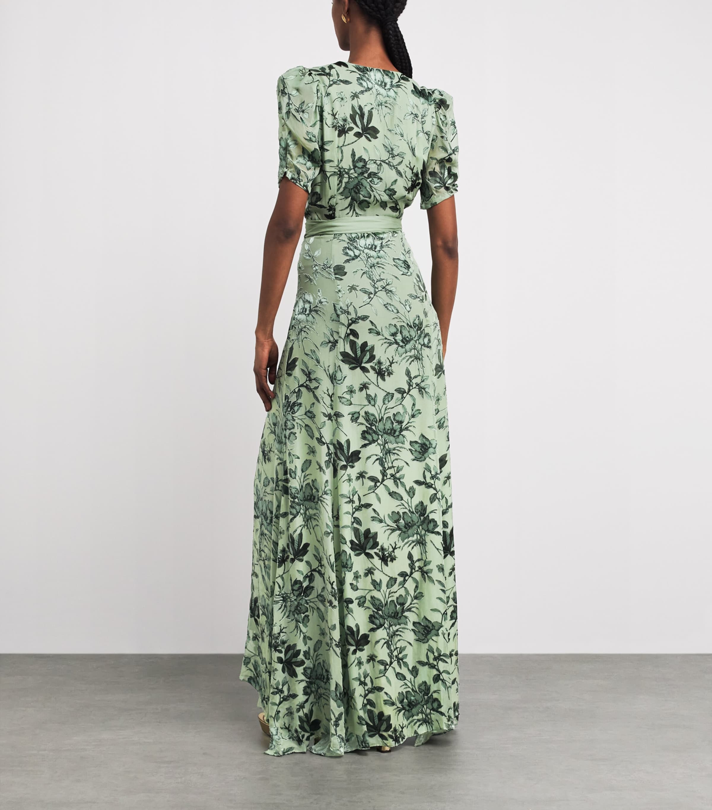 Alice+Olivia Womens Tiana Maxi Dress Grdn Sage Image 4