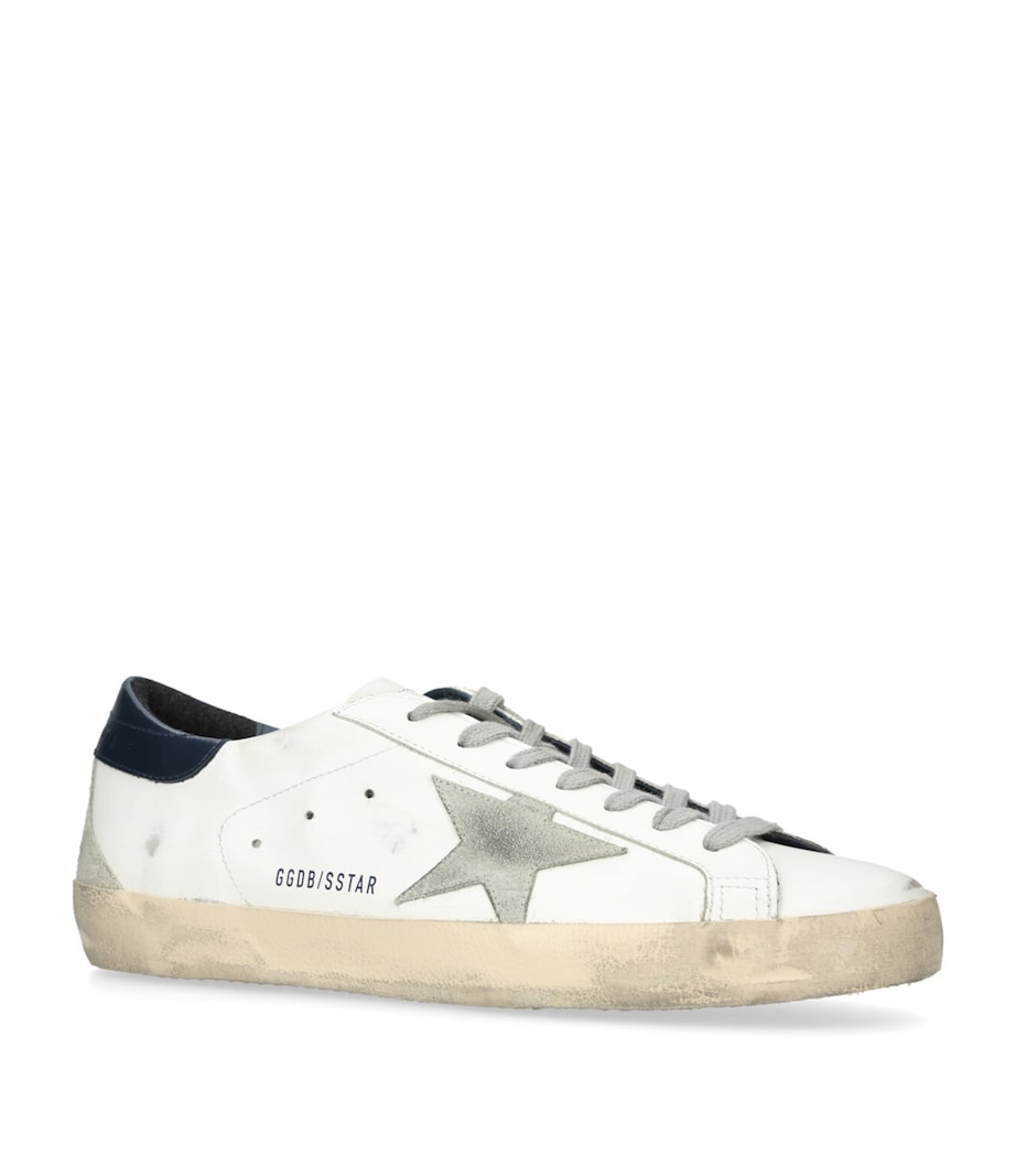 Leather Superstar Classic Sneakers WHITE/NAVY Image 3