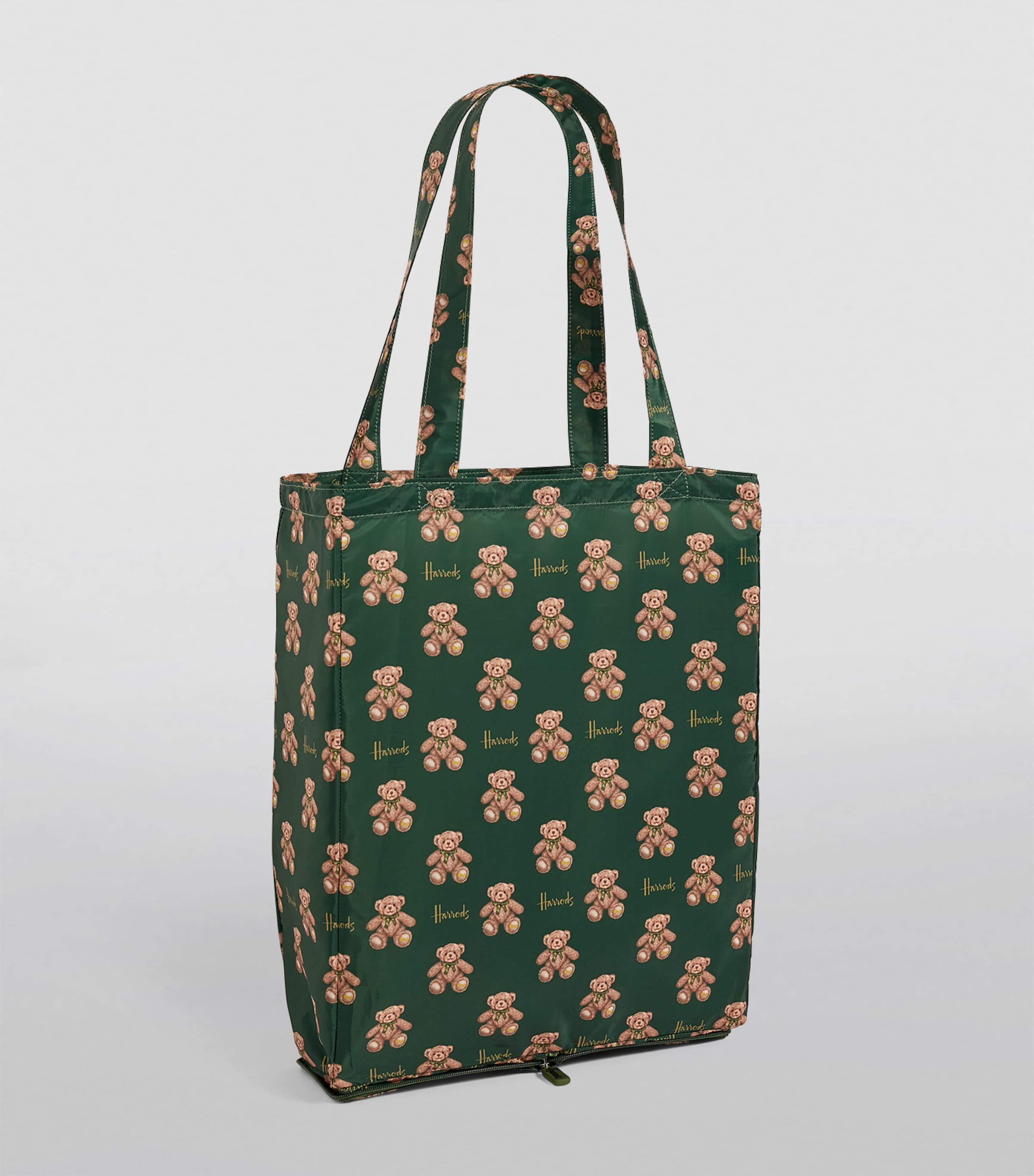 Harrods Neutral Recycled Jacob Bear Pocket Shopper Bag Harrods UK