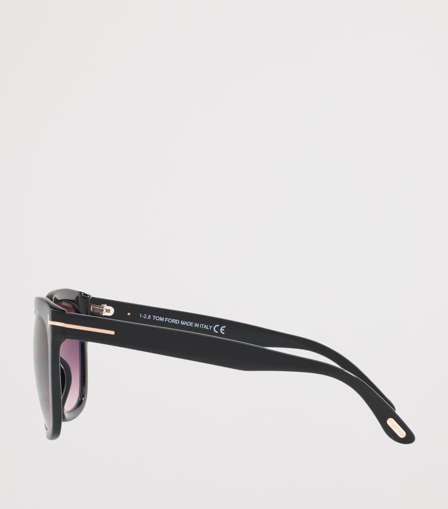 TOM FORD Acetate Amarra Square Sunglasses Black Image 3