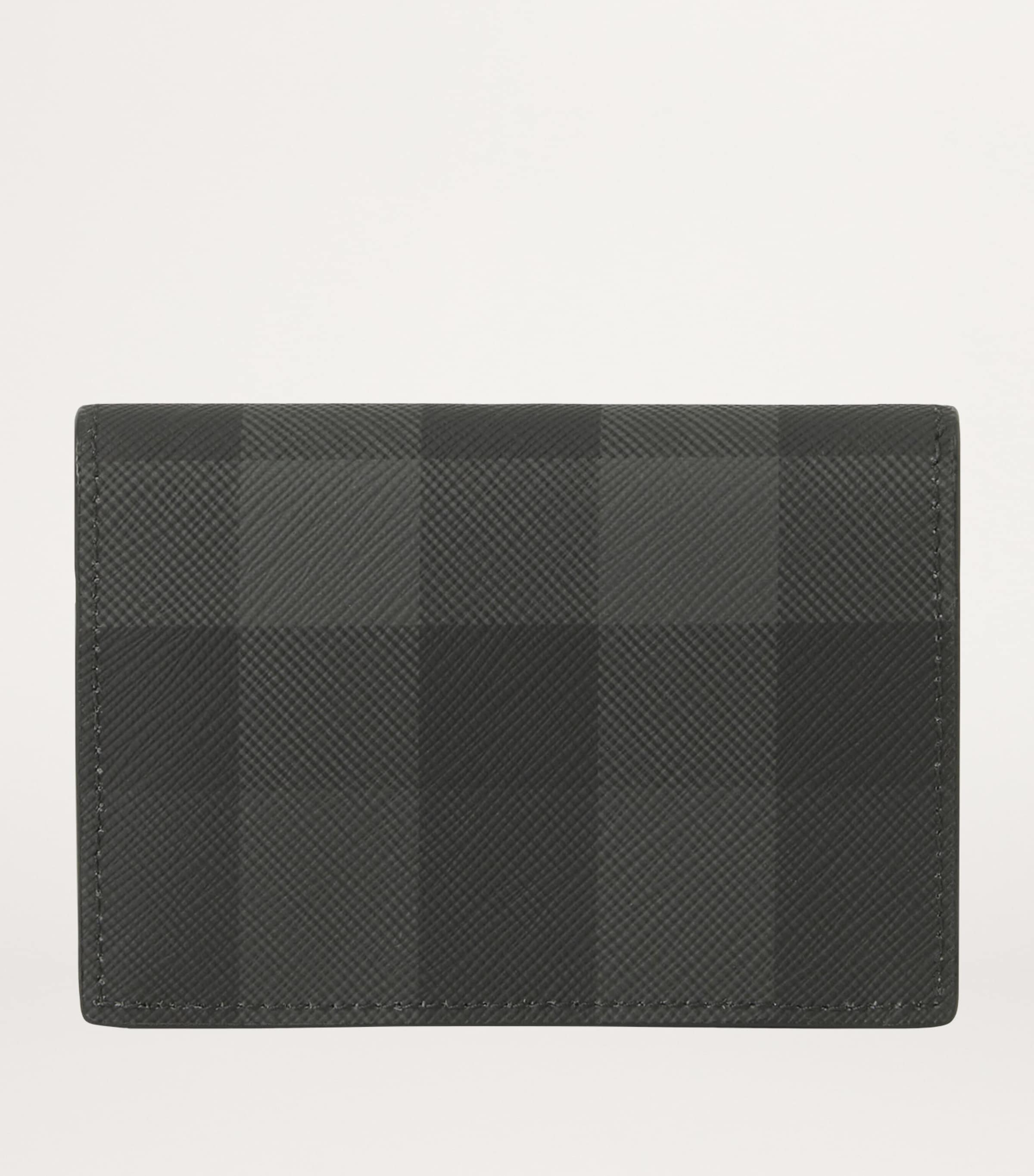 Check Bifold Card Holder CHARCOAL Image 3