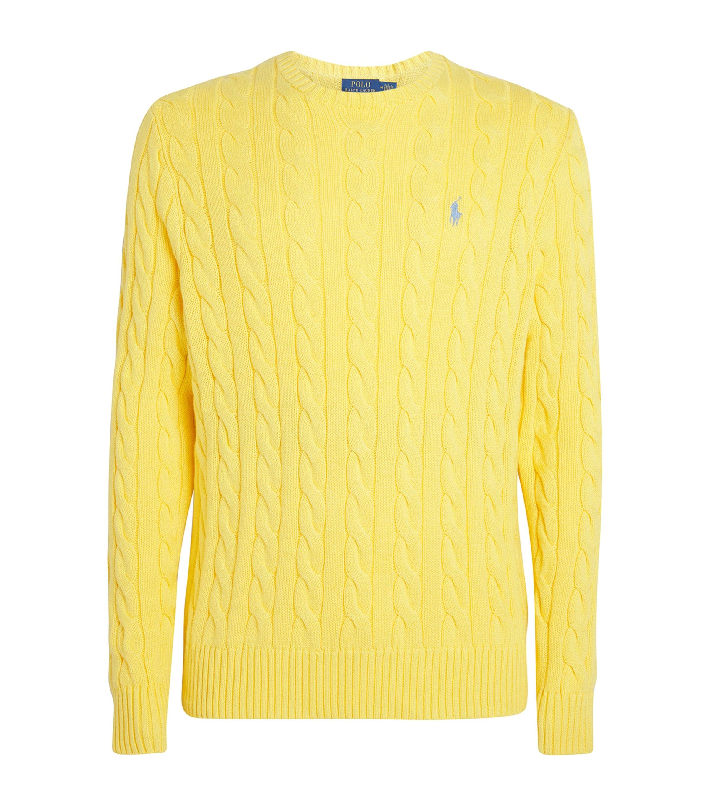 Cotton Cable-Knit Sweater SUNFISH YELLOW Image 1