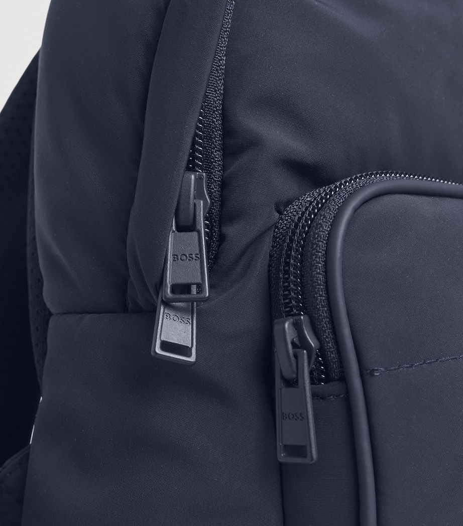 BOSS Kidswear Logo Backpack Navy Image 4