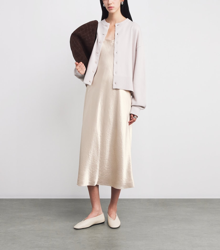 Sleeveless Slip Midi Dress 281CMG CHAMPAGNE Image 2