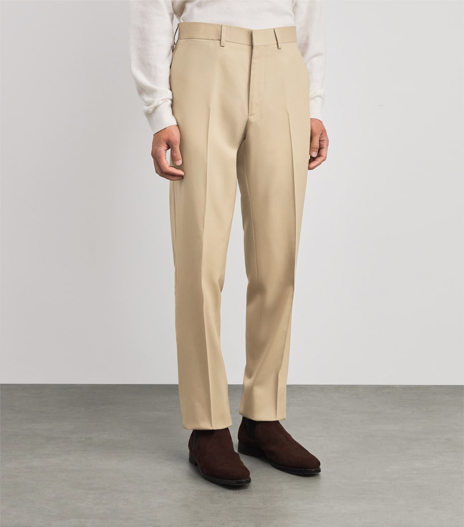 Wool Tailored Trousers CLA TAN Image 3