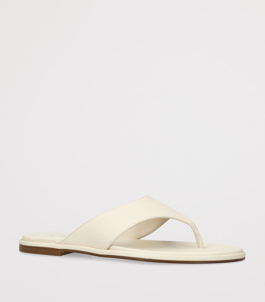 Leather Amaya Flip Flops CREAM Image 3
