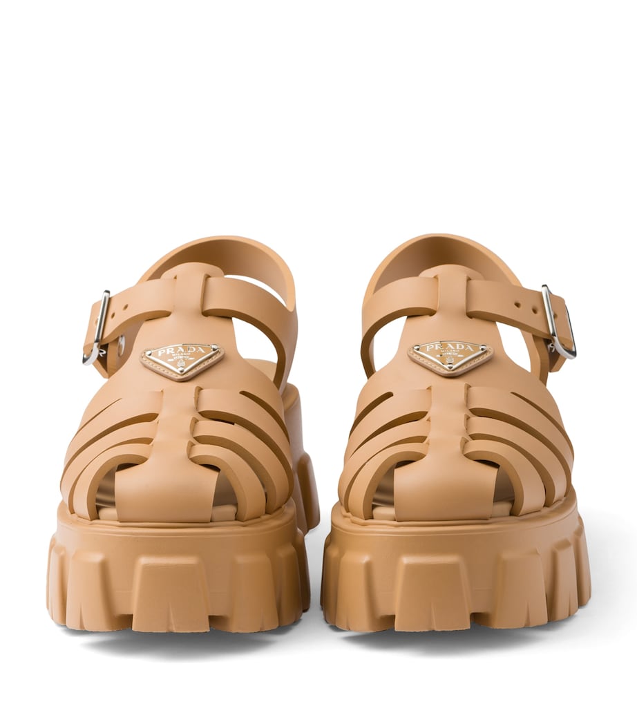 Rubber Platform Sandals 55 F0346 Image 5