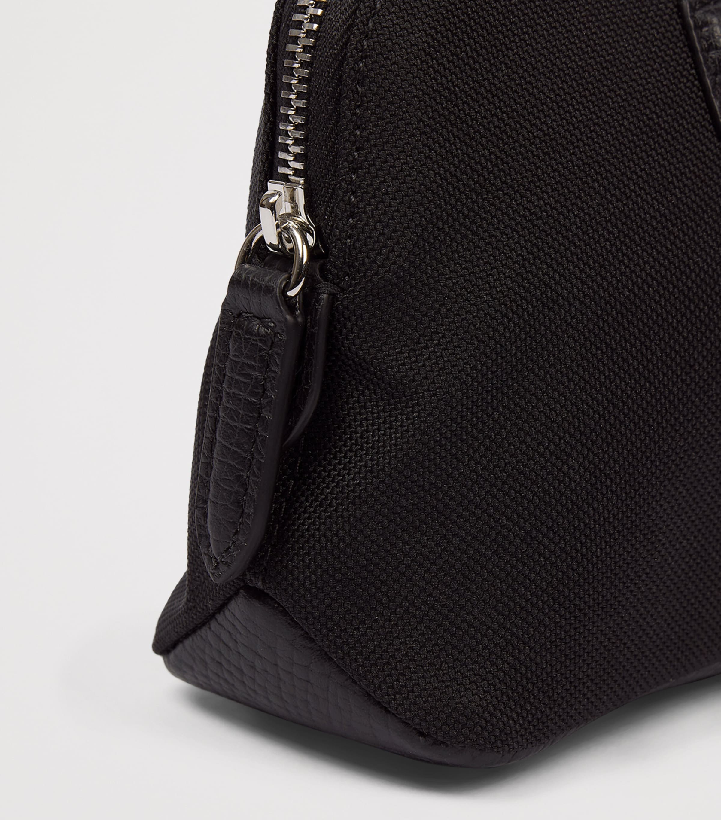 Smythson Small Canvas Wash Bag Black Image 5