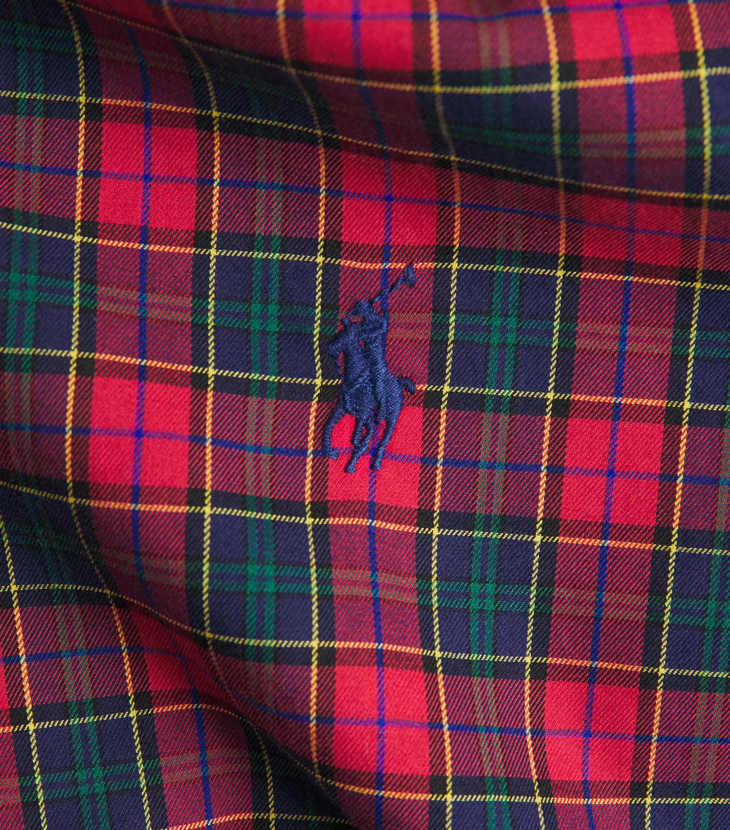 Polo Ralph Lauren Red Cotton Check Custom-Fit Shirt | Harrods US