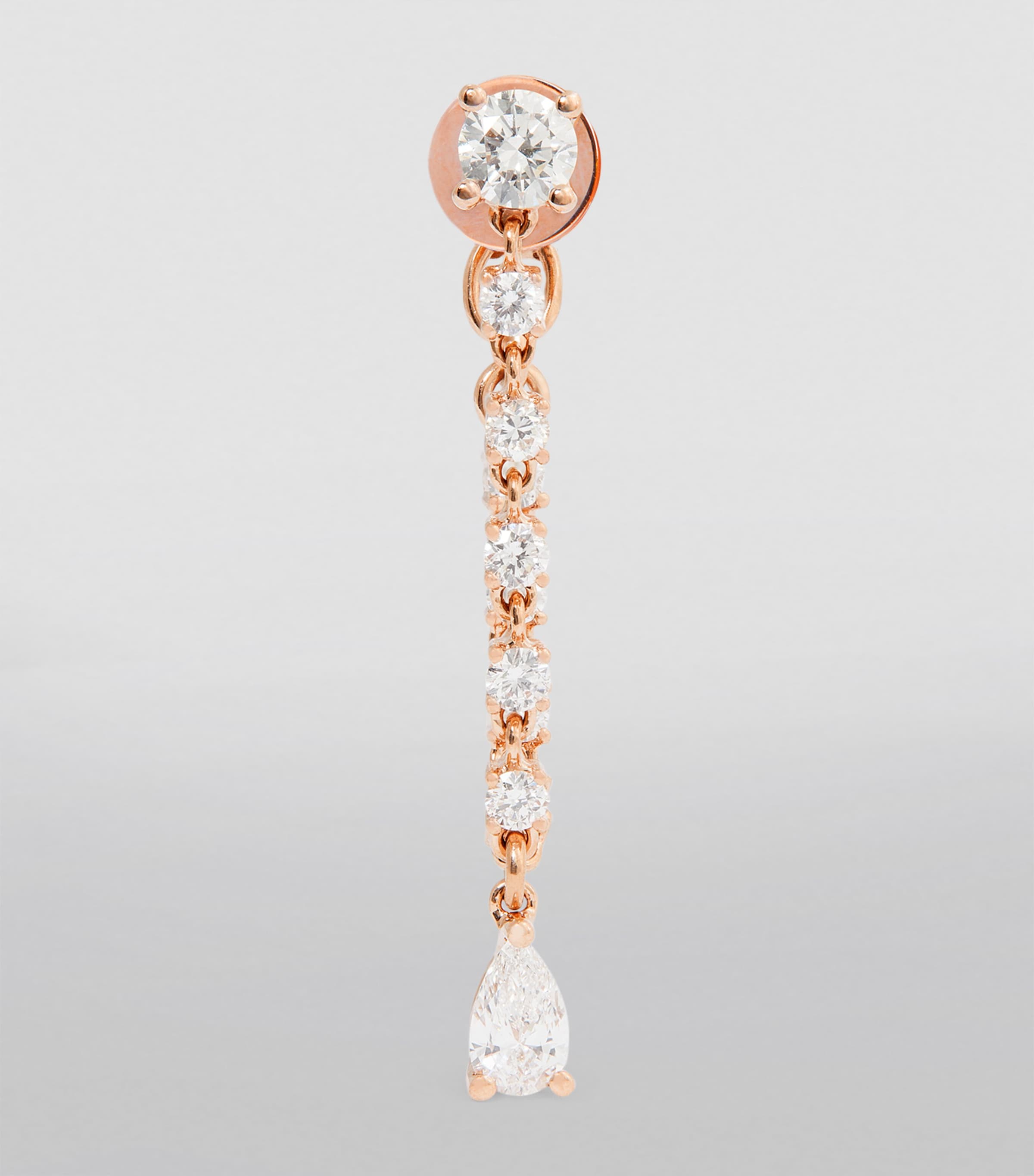 Anita Ko Rose Gold and Diamond Olivia Loop Earring Rose Gold Image 2